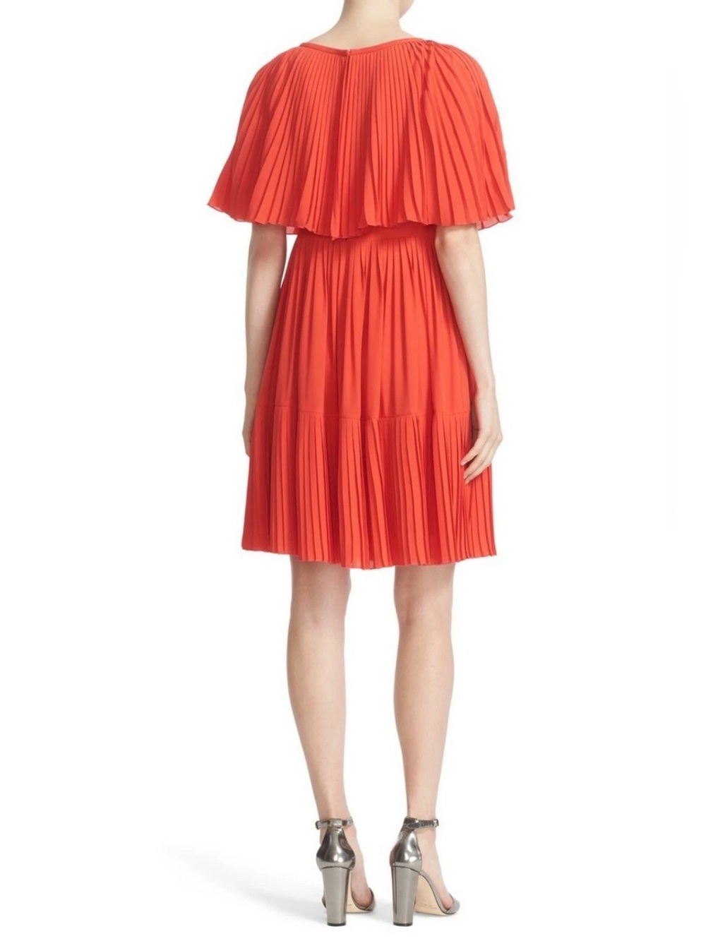 kate spade Coral Pleated Midi Dress - Picture 2 of 7